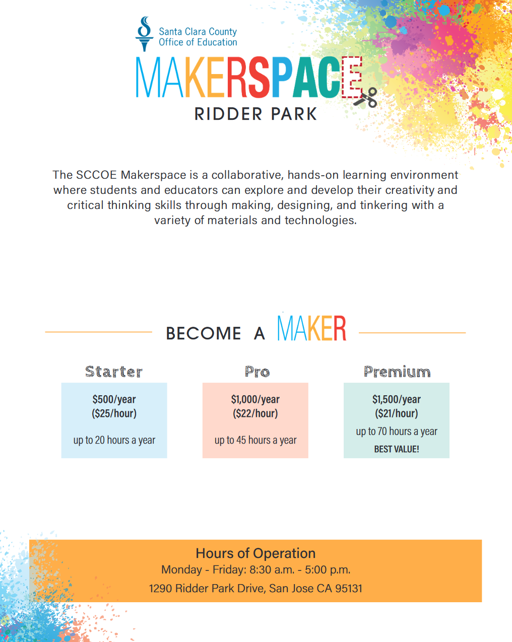 Makerspace flyer