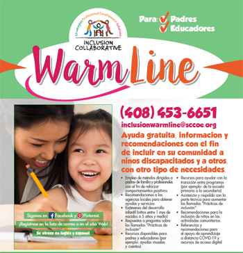 Warmline brochure (Spanish)